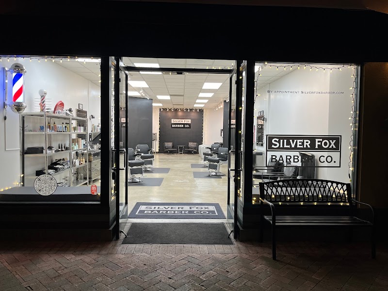 Silver Fox Barber Co. welcoming storefront at Orinda Theatre Square